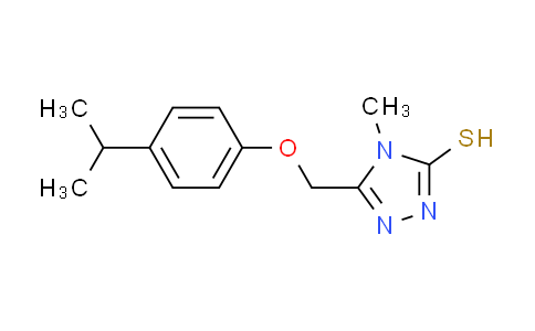 CAS No. 667414-35-9, 5-[(4-isopropylphenoxy)methyl]-4-methyl-4H-1,2,4-triazole-3-thiol