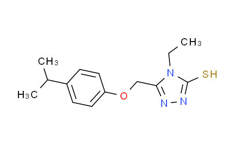 CAS No. 667414-47-3, 4-ethyl-5-[(4-isopropylphenoxy)methyl]-4H-1,2,4-triazole-3-thiol