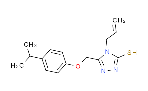 CAS No. 667414-43-9, 4-allyl-5-[(4-isopropylphenoxy)methyl]-4H-1,2,4-triazole-3-thiol