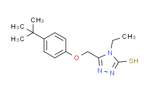 CAS No. 667437-94-7, 5-[(4-tert-butylphenoxy)methyl]-4-ethyl-4H-1,2,4-triazole-3-thiol