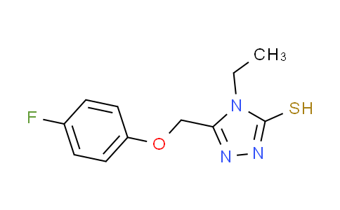 CAS No. 667436-83-1, 4-ethyl-5-[(4-fluorophenoxy)methyl]-4H-1,2,4-triazole-3-thiol