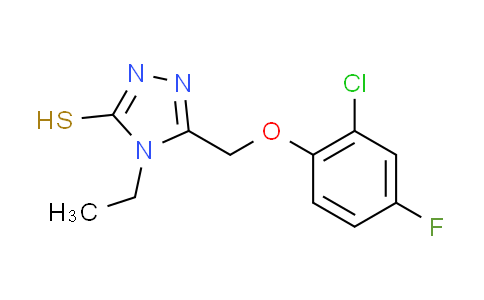 CAS No. 667414-15-5, 5-[(2-chloro-4-fluorophenoxy)methyl]-4-ethyl-4H-1,2,4-triazole-3-thiol
