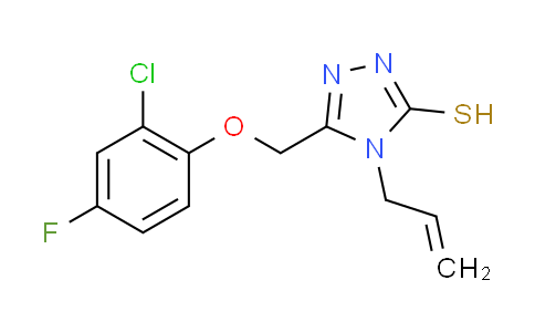 CAS No. 667414-13-3, 4-allyl-5-[(2-chloro-4-fluorophenoxy)methyl]-4H-1,2,4-triazole-3-thiol