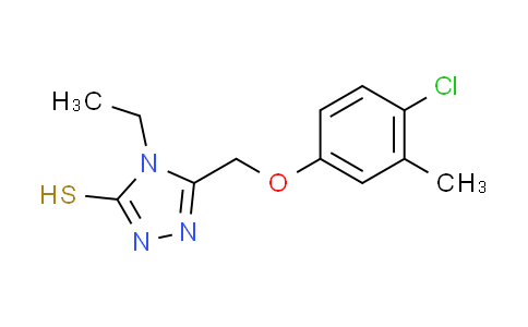 CAS No. 491647-37-1, 5-[(4-chloro-3-methylphenoxy)methyl]-4-ethyl-4H-1,2,4-triazole-3-thiol