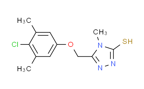 CAS No. 156867-73-1, 5-[(4-chloro-3,5-dimethylphenoxy)methyl]-4-methyl-4H-1,2,4-triazole-3-thiol