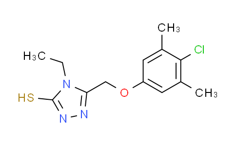 CAS No. 156867-74-2, 5-[(4-chloro-3,5-dimethylphenoxy)methyl]-4-ethyl-4H-1,2,4-triazole-3-thiol