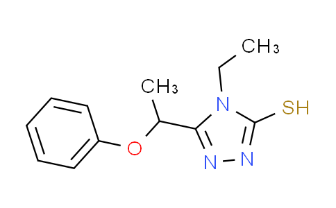 CAS No. 403990-82-9, 4-ethyl-5-(1-phenoxyethyl)-4H-1,2,4-triazole-3-thiol
