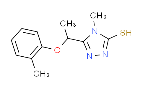 CAS No. 588673-51-2, 4-methyl-5-[1-(2-methylphenoxy)ethyl]-4H-1,2,4-triazole-3-thiol