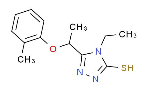 CAS No. 588673-87-4, 4-ethyl-5-[1-(2-methylphenoxy)ethyl]-4H-1,2,4-triazole-3-thiol