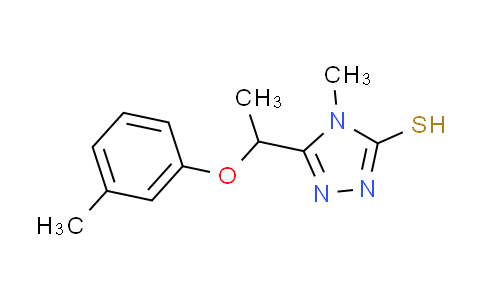 CAS No. 588673-54-5, 4-methyl-5-[1-(3-methylphenoxy)ethyl]-4H-1,2,4-triazole-3-thiol