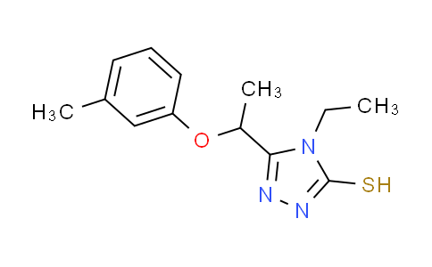 CAS No. 588673-95-4, 4-ethyl-5-[1-(3-methylphenoxy)ethyl]-4H-1,2,4-triazole-3-thiol
