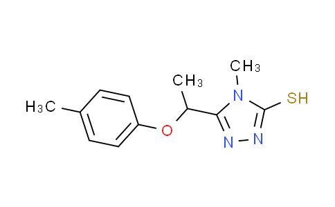 CAS No. 588673-44-3, 4-methyl-5-[1-(4-methylphenoxy)ethyl]-4H-1,2,4-triazole-3-thiol
