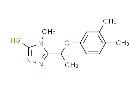 CAS No. 588673-73-8, 5-[1-(3,4-dimethylphenoxy)ethyl]-4-methyl-4H-1,2,4-triazole-3-thiol
