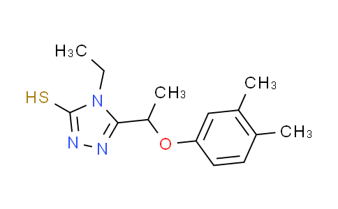 CAS No. 588673-85-2, 5-[1-(3,4-dimethylphenoxy)ethyl]-4-ethyl-4H-1,2,4-triazole-3-thiol