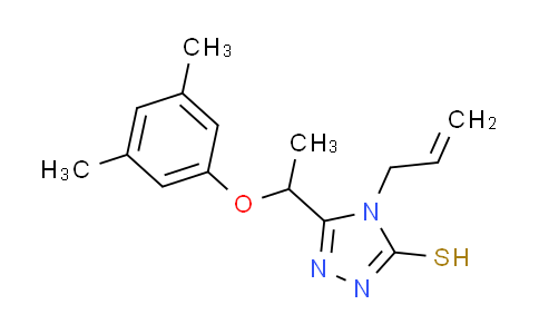 CAS No. 667413-04-9, 4-allyl-5-[1-(3,5-dimethylphenoxy)ethyl]-4H-1,2,4-triazole-3-thiol
