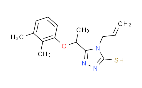 CAS No. 667413-66-3, 4-allyl-5-[1-(2,3-dimethylphenoxy)ethyl]-4H-1,2,4-triazole-3-thiol