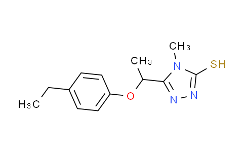 CAS No. 669708-93-4, 5-[1-(4-ethylphenoxy)ethyl]-4-methyl-4H-1,2,4-triazole-3-thiol