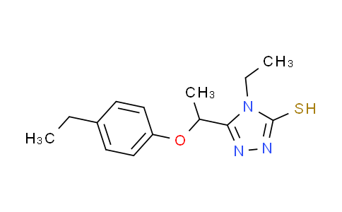 CAS No. 669708-91-2, 4-ethyl-5-[1-(4-ethylphenoxy)ethyl]-4H-1,2,4-triazole-3-thiol