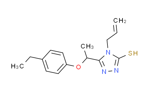 CAS No. 669708-94-5, 4-allyl-5-[1-(4-ethylphenoxy)ethyl]-4H-1,2,4-triazole-3-thiol