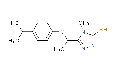 CAS No. 667413-64-1, 5-[1-(4-isopropylphenoxy)ethyl]-4-methyl-4H-1,2,4-triazole-3-thiol