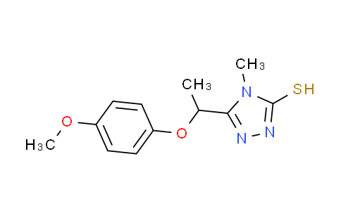 CAS No. 669737-44-4, 5-[1-(4-methoxyphenoxy)ethyl]-4-methyl-4H-1,2,4-triazole-3-thiol