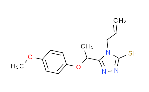 CAS No. 669737-43-3, 4-allyl-5-[1-(4-methoxyphenoxy)ethyl]-4H-1,2,4-triazole-3-thiol