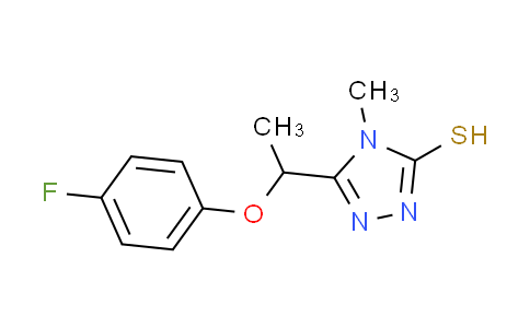 CAS No. 725217-86-7, 5-[1-(4-fluorophenoxy)ethyl]-4-methyl-4H-1,2,4-triazole-3-thiol