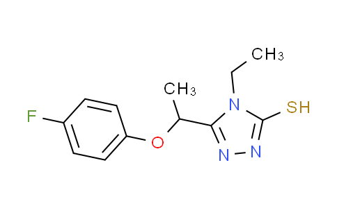 CAS No. 725217-84-5, 4-ethyl-5-[1-(4-fluorophenoxy)ethyl]-4H-1,2,4-triazole-3-thiol