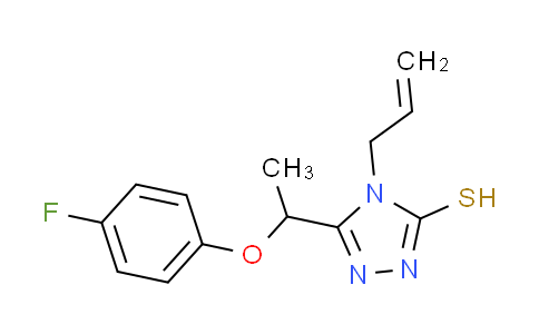 CAS No. 725217-88-9, 4-allyl-5-[1-(4-fluorophenoxy)ethyl]-4H-1,2,4-triazole-3-thiol