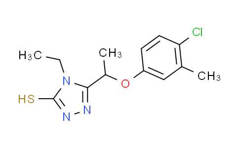 CAS No. 725217-57-2, 5-[1-(4-chloro-3-methylphenoxy)ethyl]-4-ethyl-4H-1,2,4-triazole-3-thiol