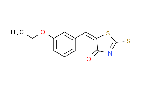 CAS No. 127378-24-9, (5E)-5-(3-ethoxybenzylidene)-2-mercapto-1,3-thiazol-4(5H)-one