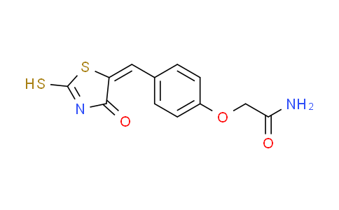 CAS No. 359596-38-6, 2-{4-[(E)-(2-mercapto-4-oxo-1,3-thiazol-5(4H)-ylidene)methyl]phenoxy}acetamide
