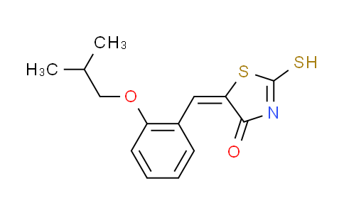CAS No. 669747-27-7, (5E)-5-(2-isobutoxybenzylidene)-2-mercapto-1,3-thiazol-4(5H)-one