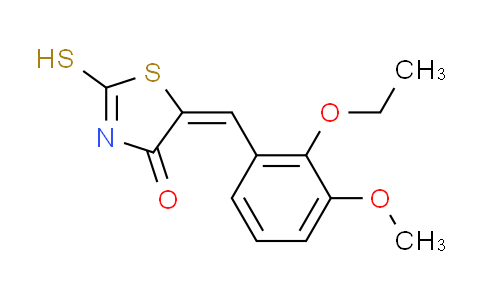 CAS No. 669747-24-4, (5E)-5-(2-ethoxy-3-methoxybenzylidene)-2-mercapto-1,3-thiazol-4(5H)-one