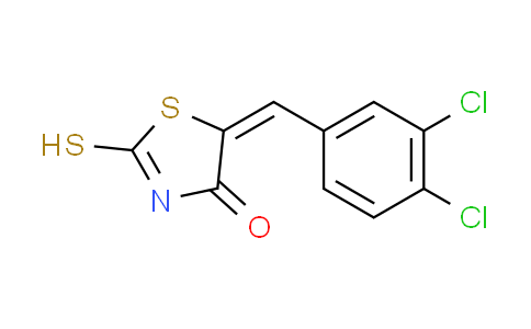 CAS No. 1064366-80-8, (5E)-5-(3,4-dichlorobenzylidene)-2-mercapto-1,3-thiazol-4(5H)-one