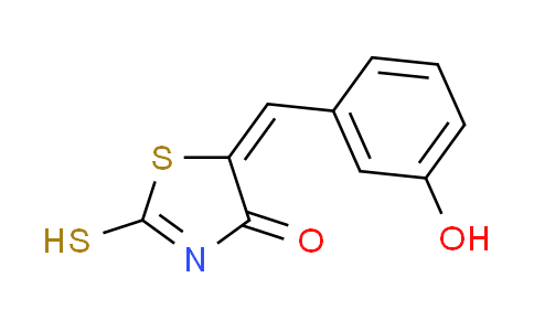 CAS No. 1064365-95-2, (5E)-5-(3-hydroxybenzylidene)-2-mercapto-1,3-thiazol-4(5H)-one