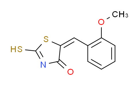 CAS No. 81154-09-8, (5E)-2-mercapto-5-(2-methoxybenzylidene)-1,3-thiazol-4(5H)-one