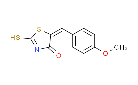 CAS No. 81154-16-7, (5E)-2-mercapto-5-(4-methoxybenzylidene)-1,3-thiazol-4(5H)-one