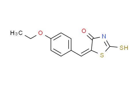 CAS No. 100063-24-9, (5E)-5-(4-ethoxybenzylidene)-2-mercapto-1,3-thiazol-4(5H)-one
