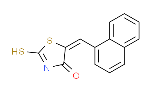 CAS No. 65562-51-8, (5E)-2-mercapto-5-(1-naphthylmethylene)-1,3-thiazol-4(5H)-one