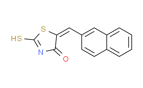 CAS No. 107916-92-7, (5E)-2-mercapto-5-(2-naphthylmethylene)-1,3-thiazol-4(5H)-one