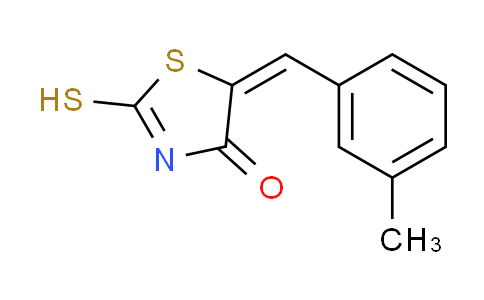 CAS No. 127378-26-1, (5E)-2-mercapto-5-(3-methylbenzylidene)-1,3-thiazol-4(5H)-one