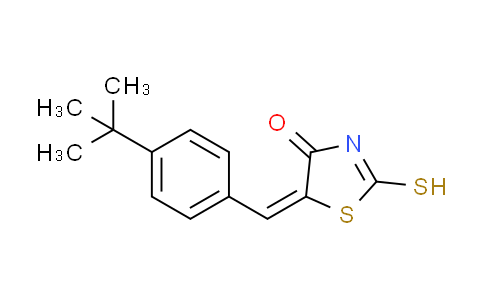 CAS No. 312607-49-1, (5E)-5-(4-tert-butylbenzylidene)-2-mercapto-1,3-thiazol-4(5H)-one