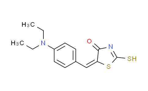 CAS No. 35778-58-6, (5E)-5-[4-(diethylamino)benzylidene]-2-mercapto-1,3-thiazol-4(5H)-one
