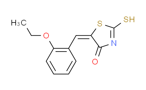 CAS No. 6319-50-2, (5E)-5-(2-ethoxybenzylidene)-2-mercapto-1,3-thiazol-4(5H)-one