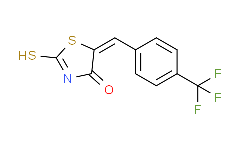CAS No. 99460-76-1, (5E)-2-mercapto-5-[4-(trifluoromethyl)benzylidene]-1,3-thiazol-4(5H)-one