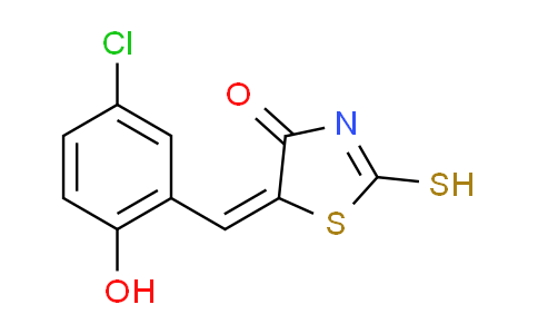 CAS No. 6320-49-6, (5E)-5-(5-chloro-2-hydroxybenzylidene)-2-mercapto-1,3-thiazol-4(5H)-one
