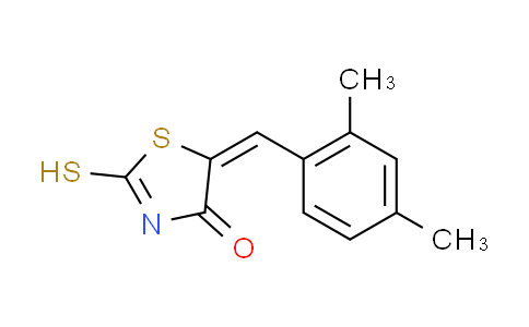CAS No. 4818-22-8, (5E)-5-(2,4-dimethylbenzylidene)-2-mercapto-1,3-thiazol-4(5H)-one