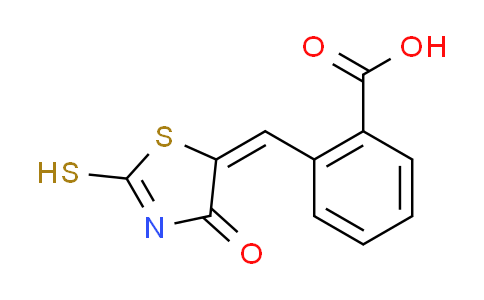 CAS No. 1055980-02-3, 2-[(E)-(2-mercapto-4-oxo-1,3-thiazol-5(4H)-ylidene)methyl]benzoic acid