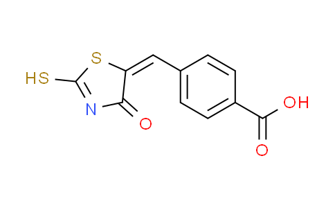 CAS No. 103987-82-2, 4-[(E)-(2-mercapto-4-oxo-1,3-thiazol-5(4H)-ylidene)methyl]benzoic acid